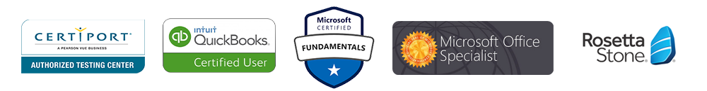 Certification logos